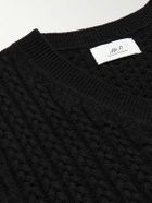 Mr P. - Cable-Knit Cashmere Sweater Vest - Black