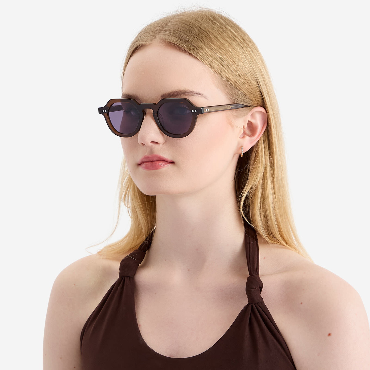 AKILA Lola Sunglasses in Brown/Purple 