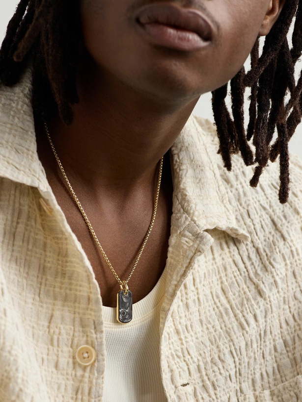 Photo: David Yurman - Gold and Forged Carbon Pendant