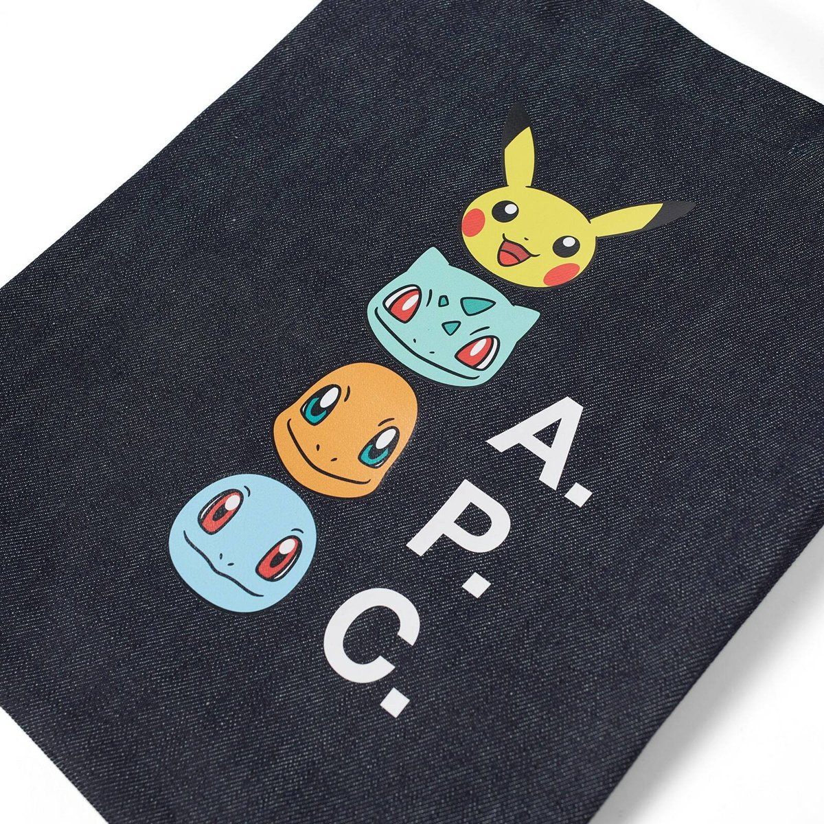 A.P.C. Men's x Pokémon Lou Tote in Indigo A.P.C.