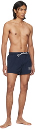 BOSS Navy Outline Swim Shorts