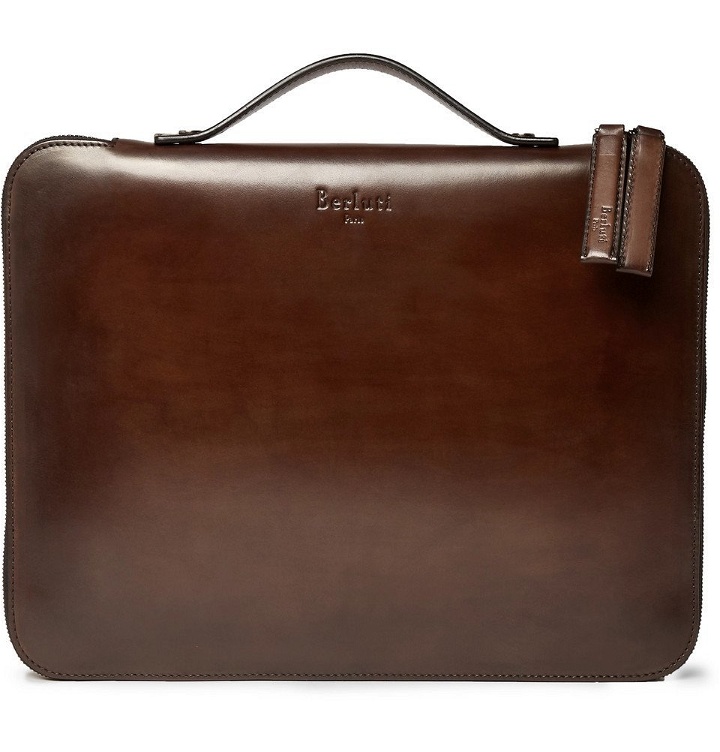 Photo: Berluti - Nino Leather Briefcase - Men - Brown
