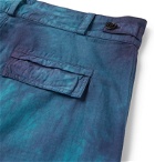 Off-White - Tie-Dyed Ripstop Cargo Trousers - Blue