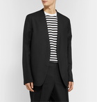 Maison Margiela - Black Collarless Wool Blazer - Black