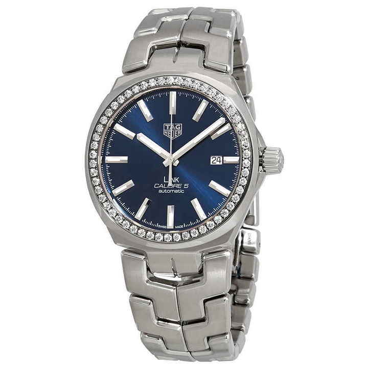 Photo: Tag Heuer Link Caliber 5 Automatic Diamond Mens Watch WBC2113.BA0603