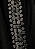 Norma Kamali Stud-embellished Stretch-jersey top Black
