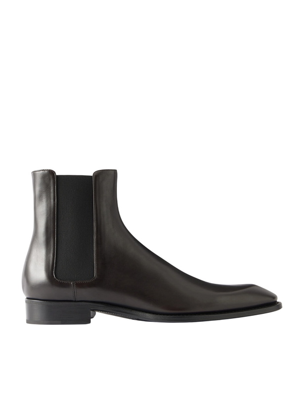 Photo: SAINT LAURENT - Aurelien Leather Chelsea Boots - Brown