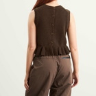 Cecilie Bahnsen Women's Bill Vest in Brown