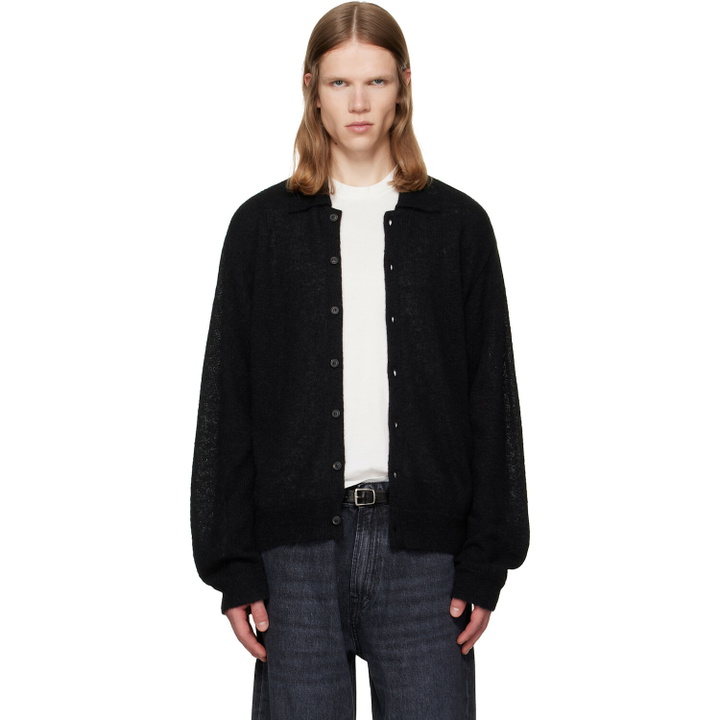 Photo: OUR LEGACY Black Evening Polo Cardigan