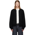 OUR LEGACY Black Evening Polo Cardigan
