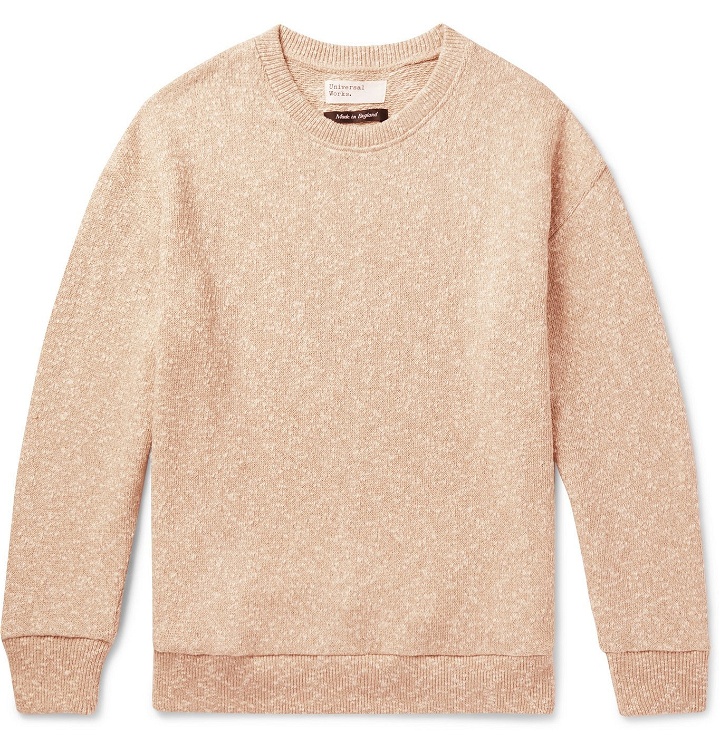 Photo: Universal Works - Oversized Linen and Cotton-Blend Sweater - Neutrals