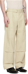 LOW CLASSIC Khaki Belted Trousers