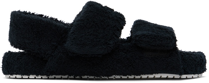 Photo: Dolce & Gabbana Black Logo Sandals