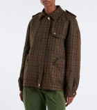 Blazé Milano Chausie checked virgin wool jacket