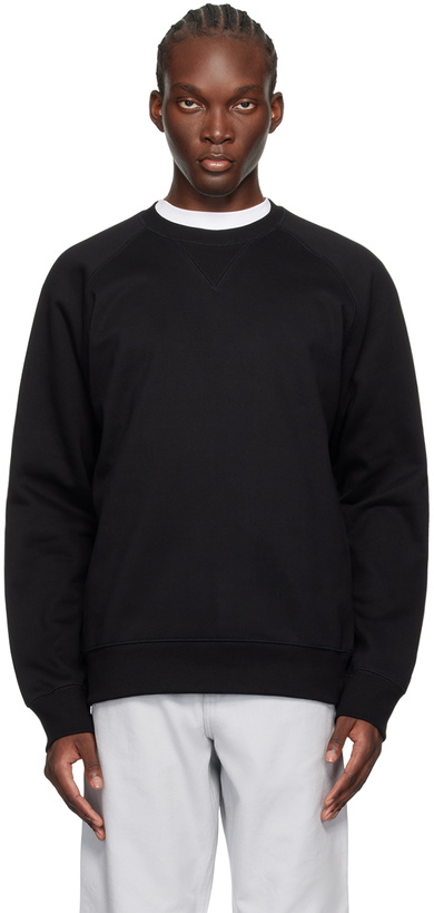 Photo: Carhartt Work In Progress Black Chase Sweatshirt