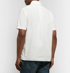 Human Made - Button-Down Collar Logo-Embroidered Cotton-Ripstop Shirt - White