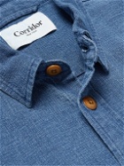 Corridor - Indigo-Dyed Linen and Cotton-Blend Overshirt - Blue