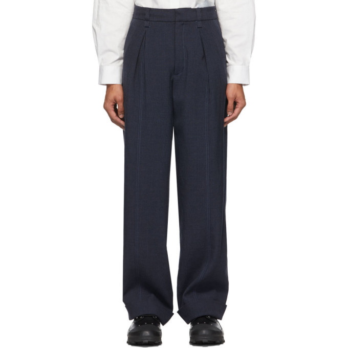 Photo: Jacquemus Navy Le Pantalon Cavaou Trousers