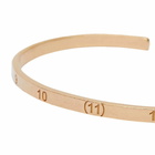 Maison Margiela Men's Number Logo Bangle in Gold