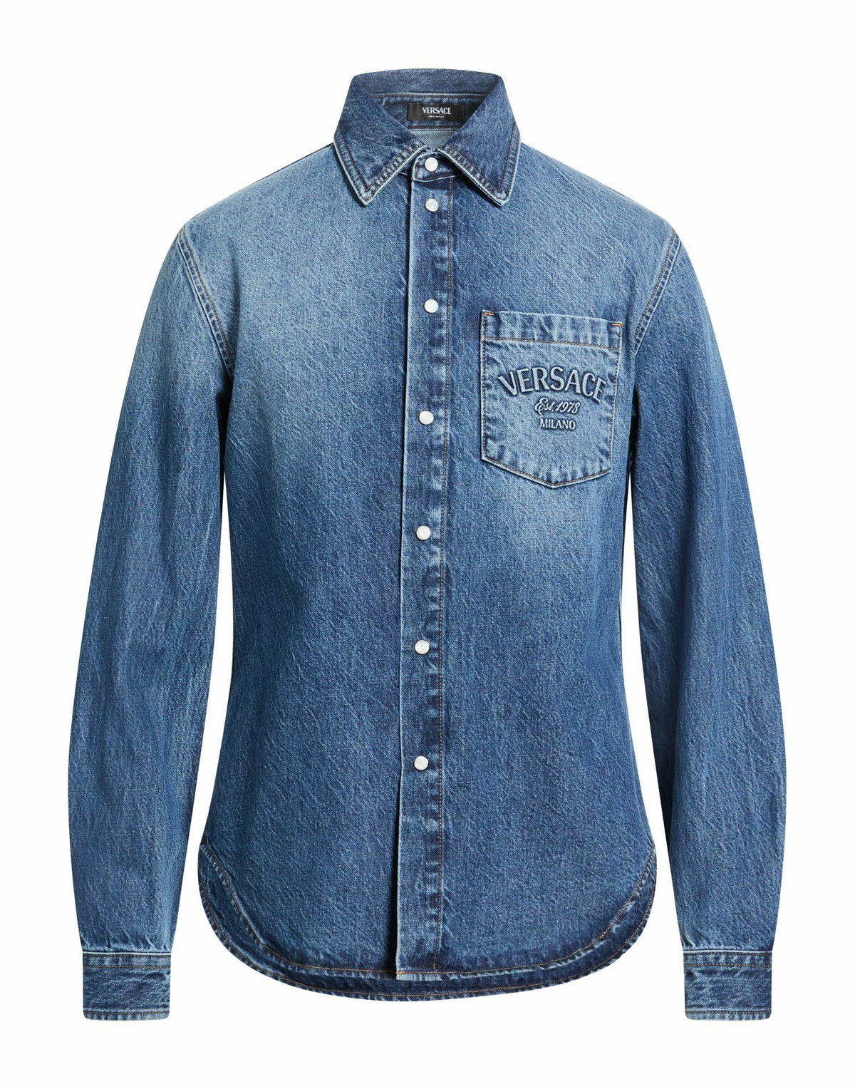 Versace Mens Denim shirt in Blue