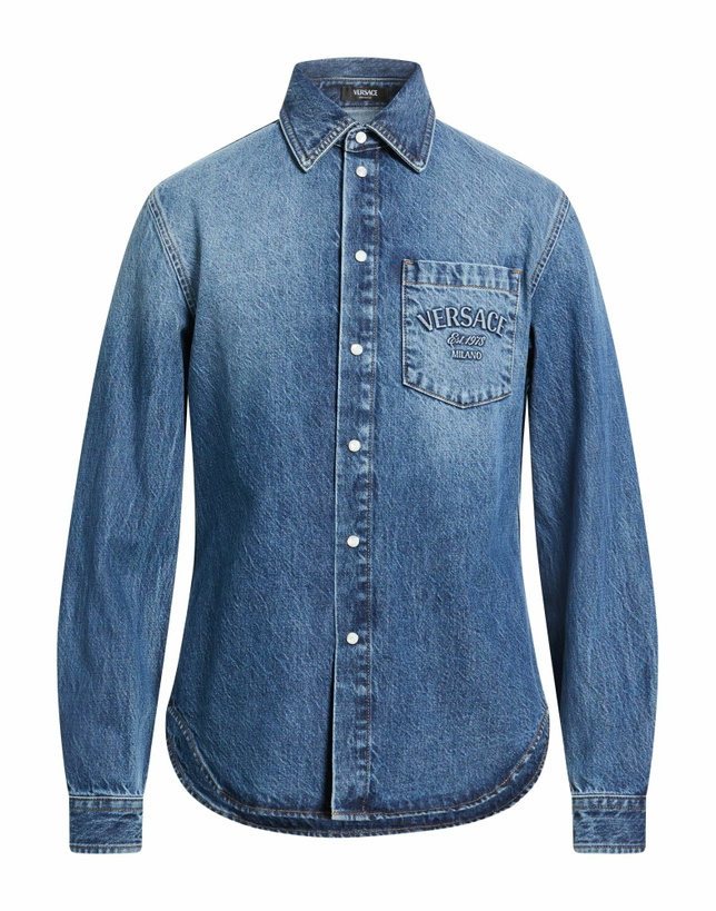 Photo: Versace Mens Denim shirt in Blue