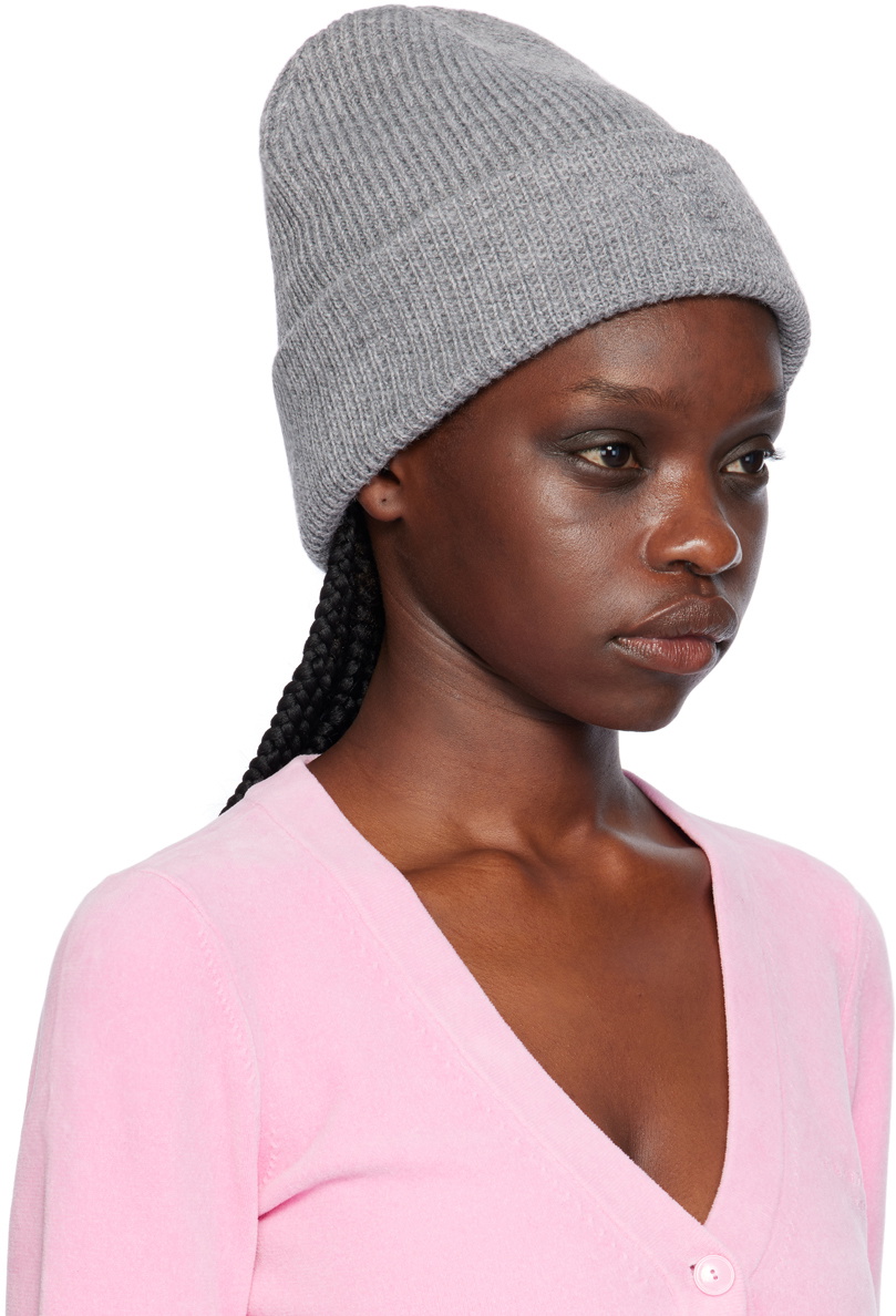 alexanderwang.t Gray Logo Compact Deboss Beanie