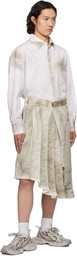 Feng Chen Wang White Sandwashed Shirt