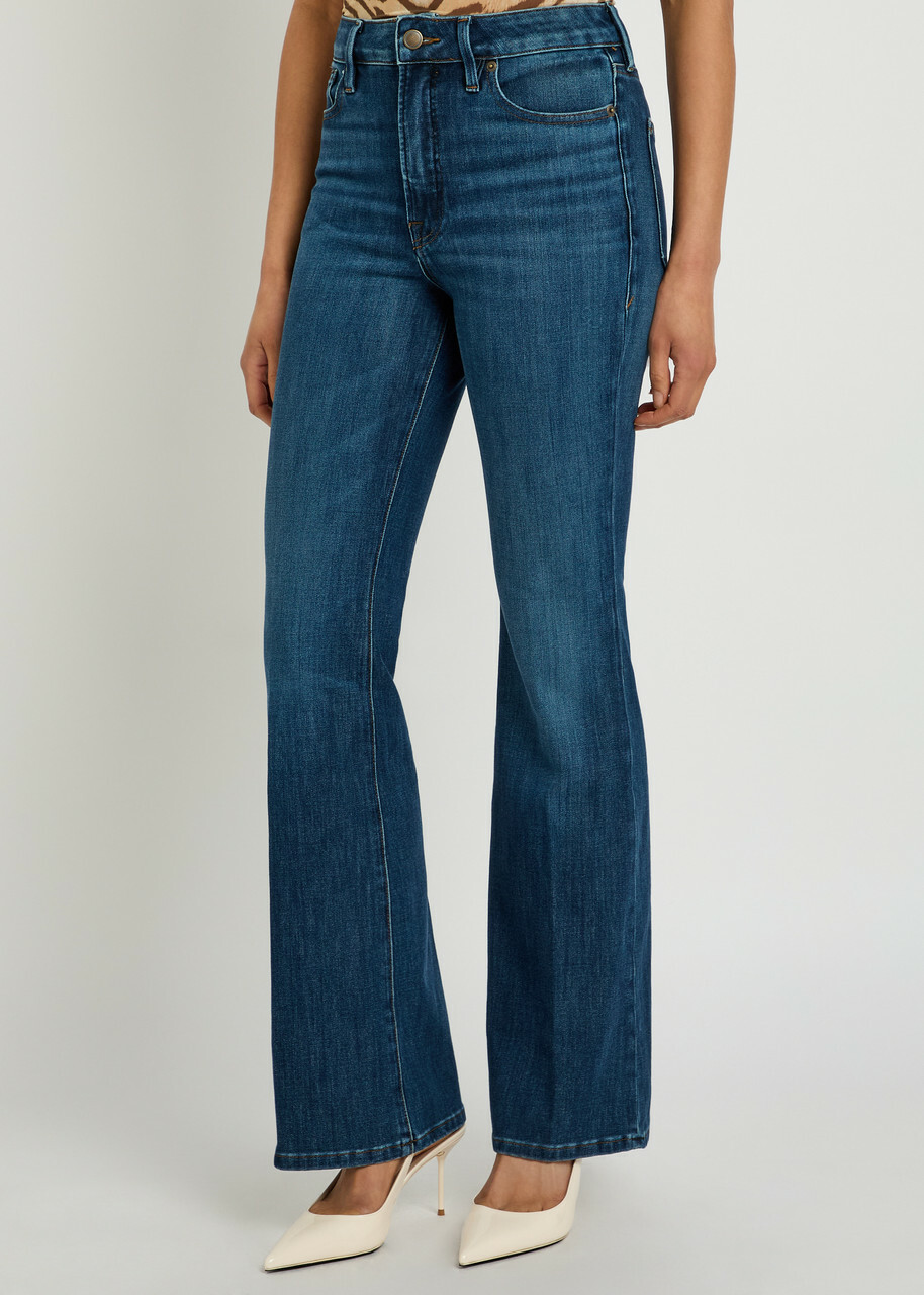 Good American Good Classic Bootcut Jeans Navy