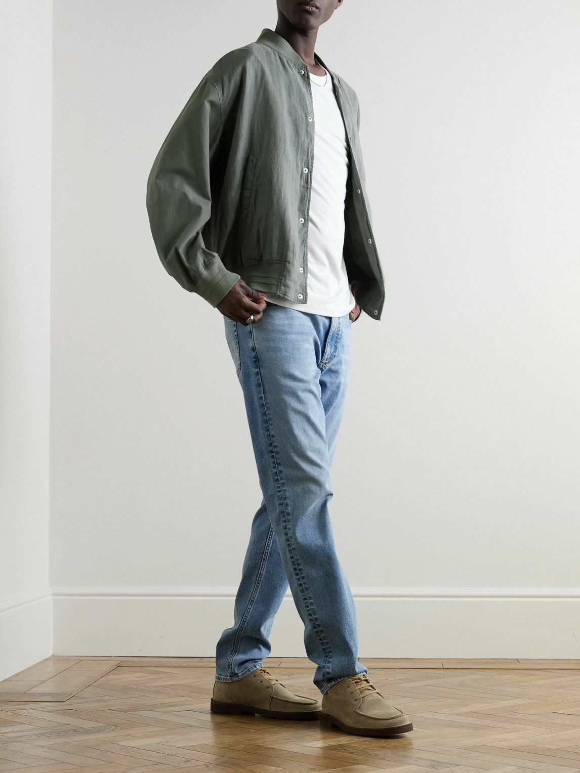 Rag & Bone - Leo Linen Bomber Jacket - Green