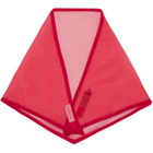 Lanvin Red Silk Organza Triangle Scarf