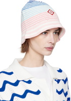 Casablanca Multicolor Gradient Crochet Bucket Hat