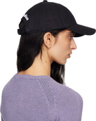 Acne Studios Black Embroidered-Logo Cap