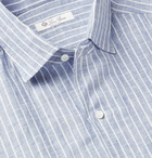 Loro Piana - Striped Linen Shirt - Blue