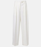 Calvin Klein Collection Alexandra pleated wool wide-leg pants