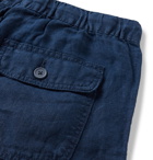 Onia - Linen Drawstring Shorts - Blue
