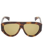 Gucci GG2128S Sunglasses in Havana/Green 