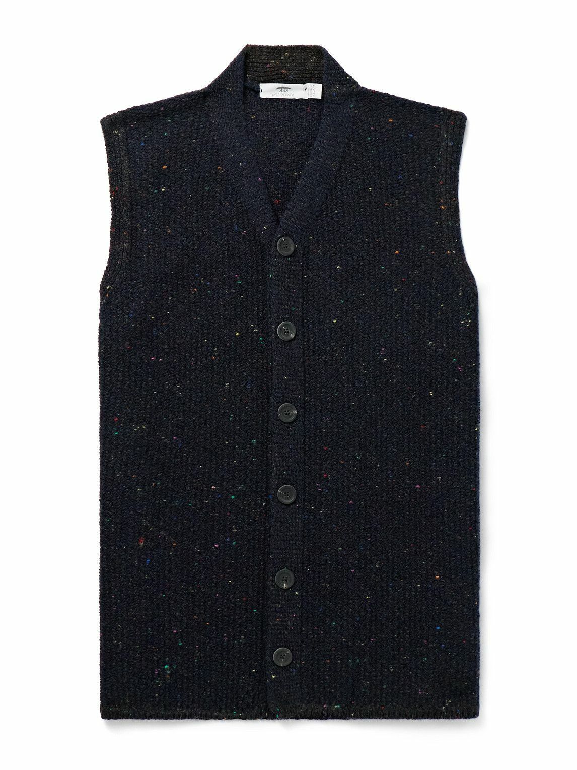 Inis Meáin - Breidin Merino Wool and Cashmere-Blend Gilet - Blue
