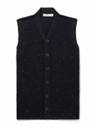 Inis Meáin - Breidin Merino Wool and Cashmere-Blend Gilet - Blue