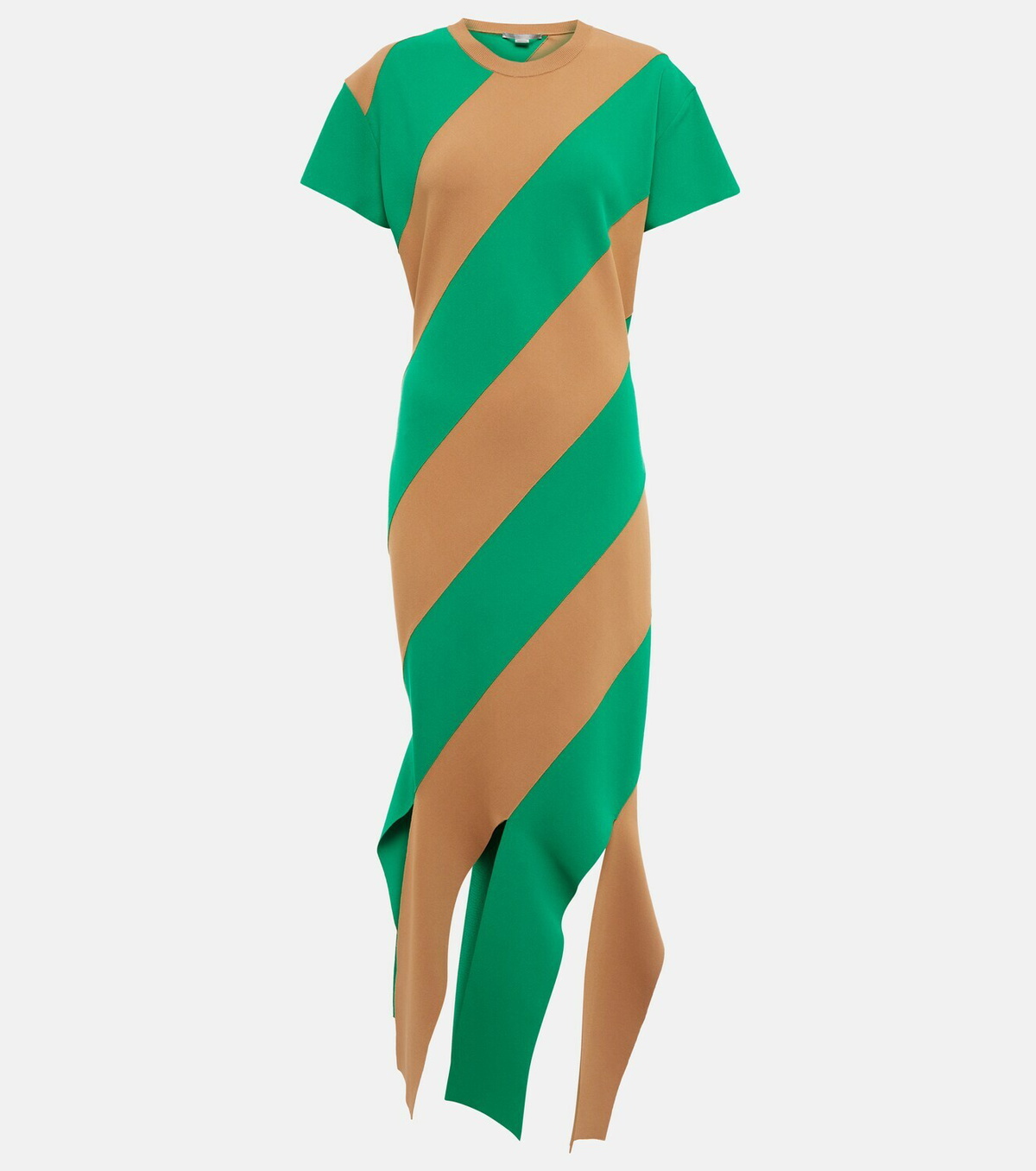 Stella McCartney - Striped knit midi dress Stella McCartney