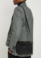 Saint Laurent Daily Cam Logo Leather Cross-body bag - Black - One Size