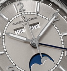 VACHERON CONSTANTIN - Traditionnelle Automatic Complete Calendar 40mm Stainless Steel and Alligator Watch, Ref. No. 4000E/000A-B439 X40A2017 - Silver