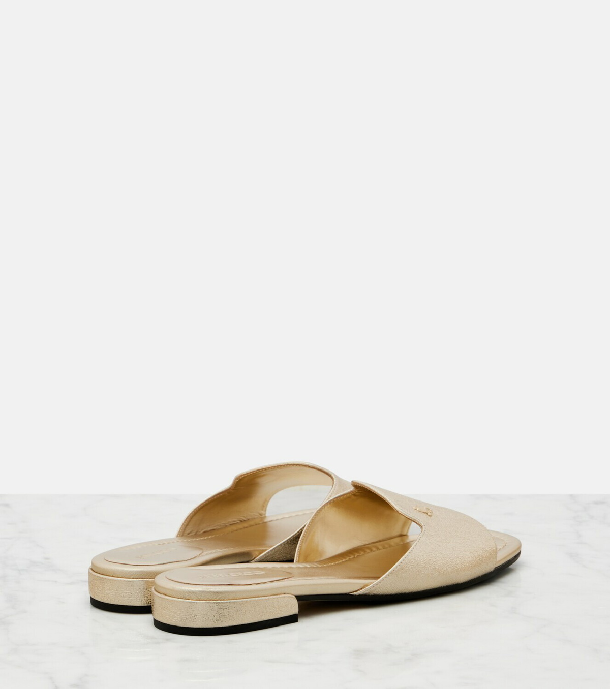 Jimmy Choo Dina leather slides