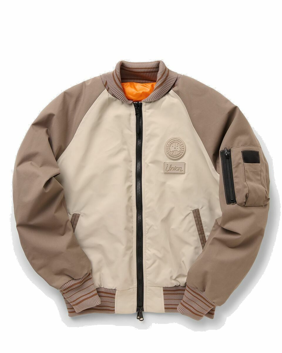 Photo: Canada Goose Nba With Union Bullard Bomber Orange|Beige - Mens - Bomber Jackets