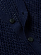 Sunspel - Crochet-Knit Cotton Cardigan - Blue