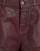 Laneus Womens Pants Burgundy