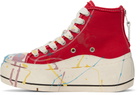 R13 Red Kurt High Top Sneakers