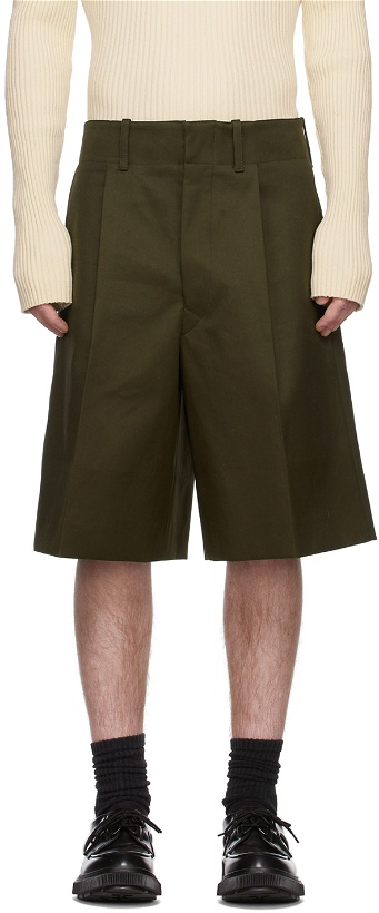 Photo: UNIFORME Khaki Cotton Shorts