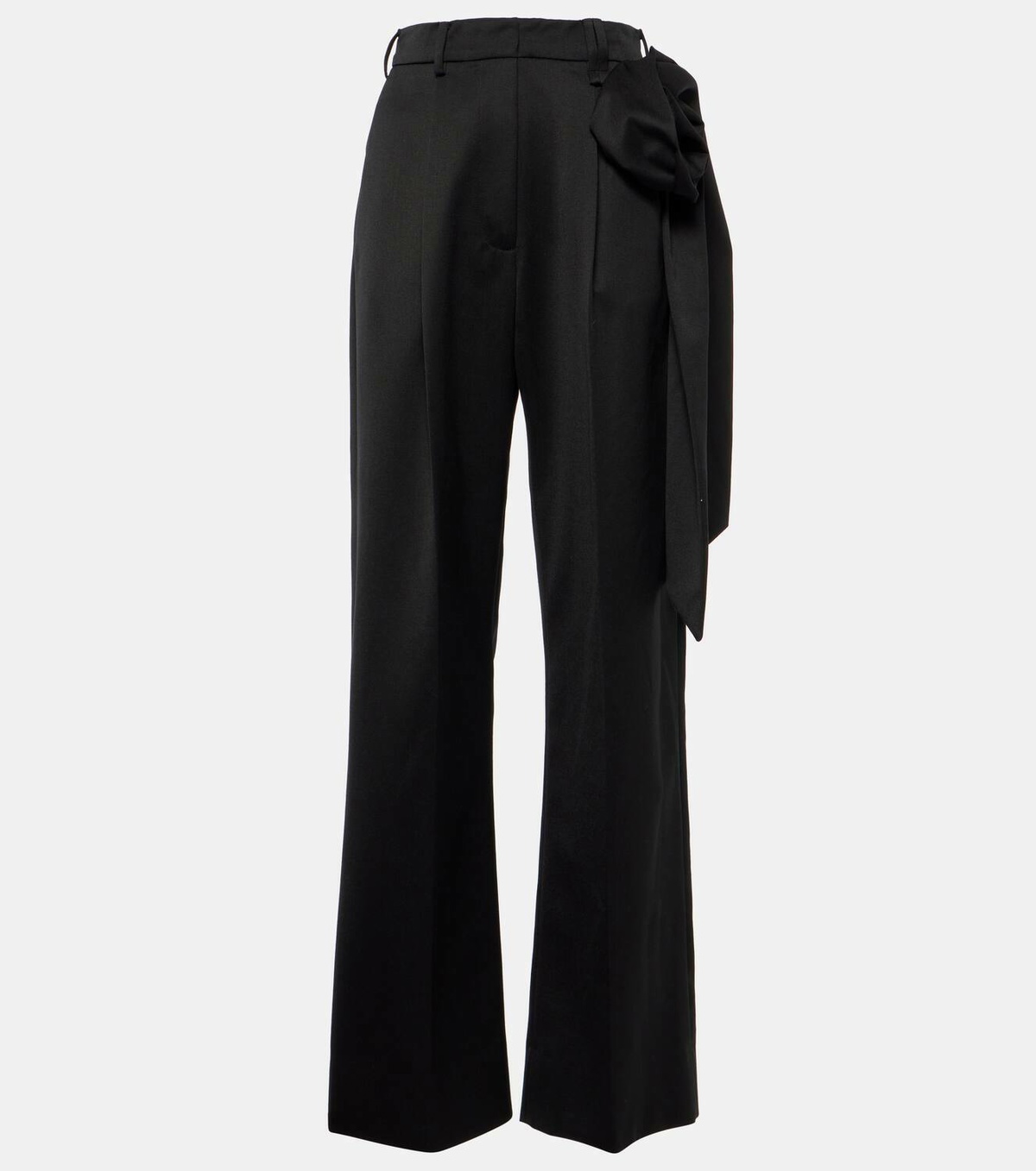 Simone Rocha Floral-appliqué straight pants Simone Rocha