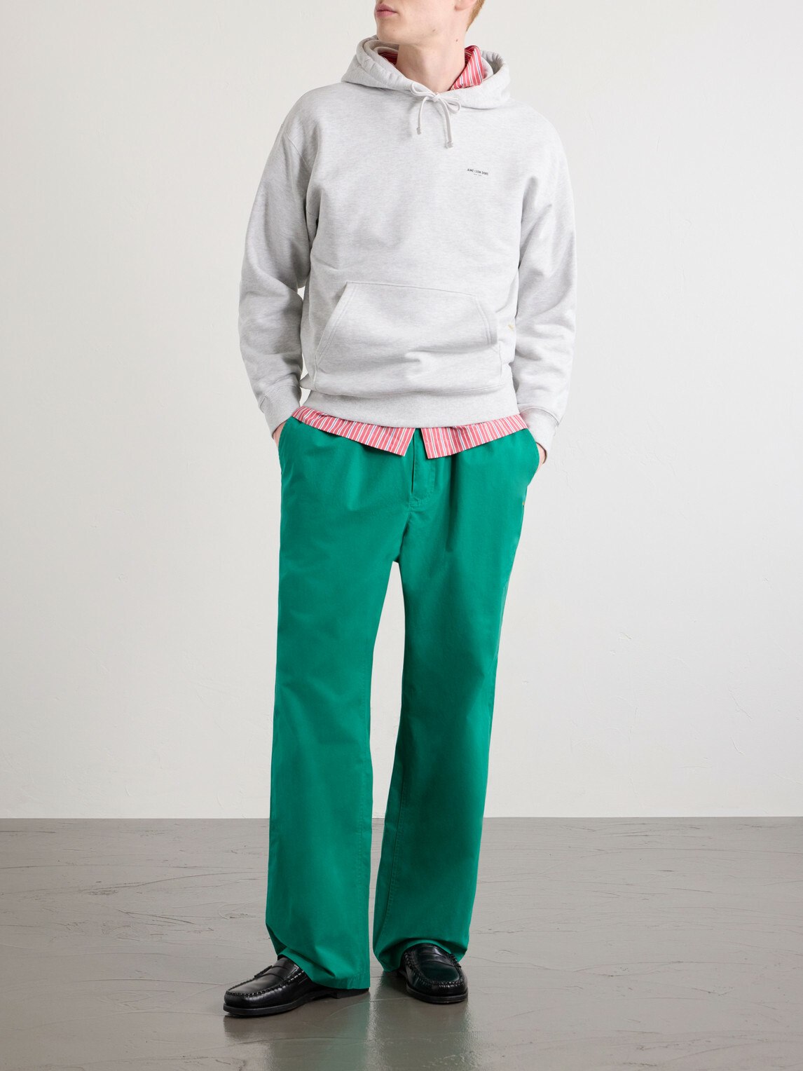 Aimé Leon Dore - Wide-Leg Cotton Trousers - Green