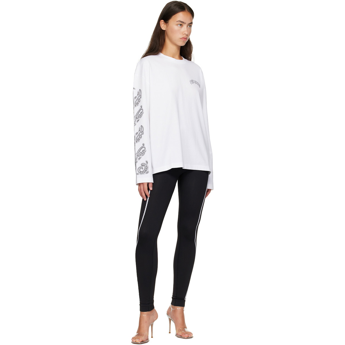Off-White White Paisley Diags T-shirt
